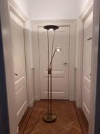 Staande vloerlamp met aparte leeslamp, Huis en Inrichting, Lampen | Vloerlampen, Ophalen, Zo goed als nieuw, Metaal, Modern