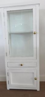 Vitrine kastje wit 118 cm hoog, Ophalen
