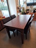 Houten tafel te koop!, Huis en Inrichting, Tafels | Eettafels, Ophalen, Gebruikt, Rechthoekig, 50 tot 100 cm