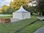 Pagode tent 5x5 meter, Tuin en Terras, Ophalen, Gebruikt, Opvouwbaar, 4 tot 6 meter