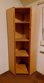 Ikea Hoekkast - Blank Hout, Huis en Inrichting, Kasten | Overige, Ophalen, Gebruikt