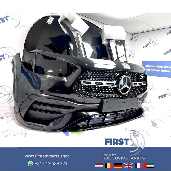 2023 H247 GLA AMG LINE VOORKOP ZWART 2019-2024 origineel Mer, Auto-onderdelen, Carrosserie en Plaatwerk, Bumper, Mercedes-Benz
