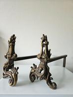 Antiek koperen haardbokken, Antiek en Kunst, Ophalen of Verzenden
