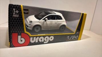 Fiat 500 wit 2007 Bburago 1.24 beschikbaar voor biedingen