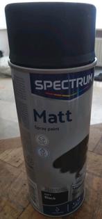 Spectrum Matt Spray paint Black, Doe-het-zelf en Verbouw, Minder dan 5 liter, Ophalen of Verzenden, Zo goed als nieuw, Verf