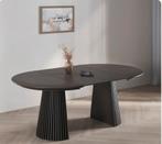 NIEUW in doos – Uitschuifbare Japandi eettafel (donkerbruin), Huis en Inrichting, Tafels | Eettafels, Ophalen, Japandi — minimalistisch, warm en tijdloos