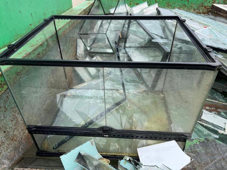 Ik neem gratis terrariums over, Dieren en Toebehoren, Reptielen en Amfibieën | Toebehoren, Gebruikt, Terrarium of Paludarium, Ophalen of Verzenden