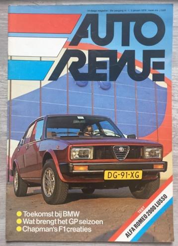 Auto Revue: Alfetta 2000 (test), Alfa 1900 Super Sprint beschikbaar voor biedingen
