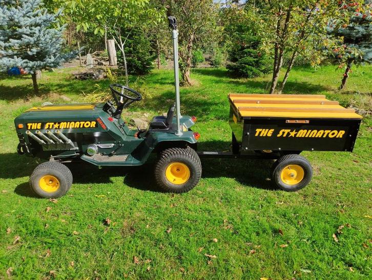 Elektrische tractor met aanhanger, Kinderen en Baby's, Speelgoed | Buiten | Accuvoertuigen, Zo goed als nieuw, Ophalen