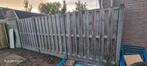 3 onderplaten en 4 beton palen 10 cm gratis, Tuin en Terras, Ophalen, Gebruikt, Hout, Tuinhek
