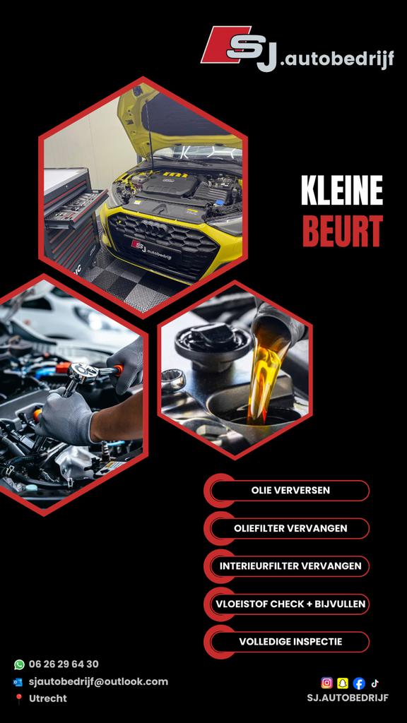 Kleine beurt. Onderhoudsbeurt aan u auto. Utrecht, Ophalen of Verzenden, Zo goed als nieuw