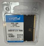 Crucial DDR5 RAM 32GB Kit (2x16GB) 5600MHz SODIMM NIEUW, 32 GB, Nieuw, Ophalen of Verzenden, DDR5