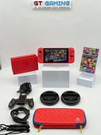 NINTENDO SWITCH NIEUW MODEL 2022 V2 MARIO KART+STUURTJES, Met 2 controllers, Ophalen of Verzenden, Zo goed als nieuw, "