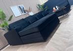 ZGAN Velvet Velours U-Bank / Hoekbank - Zwart - 378cm, Huis en Inrichting, Ophalen, Velvet velours grote u bank hoekbank loungebank hotel chique