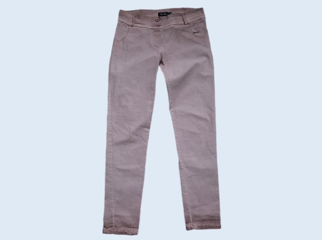 PERLA NERA roze broek maat M ~ JB0103, Kleding | Dames, Broeken en Pantalons, Ophalen of Verzenden, Zo goed als nieuw, Roze, Lang