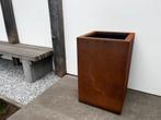 Cortenstalen plantenbak 500x500x800mm met wielen, Tuin en Terras, Minder dan 60 cm, Vierkant, Nieuw, Ophalen of Verzenden