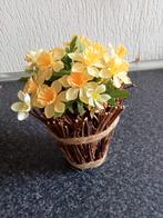 PASEN: nieuw houten mandje met narcissen, Ophalen of Verzenden, Nieuw