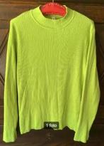 Groene top, longsleeve lage col, ribtop, ribstof, L; Everme, Maat 42/44 (L), Ophalen of Verzenden, Zo goed als nieuw, Lange mouw
