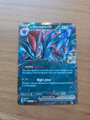 N's Zoroark EX pokemon kaart JTG beschikbaar voor biedingen