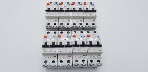 Eaton Groepenkast Aardlekautomaat NEB16/30A B16 30mA (8x), Hobby en Vrije tijd, Elektronica-componenten, Gebruikt, Ophalen of Verzenden