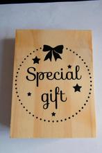 Houten stempel speciaal gift, Ophalen of Verzenden, Nieuw, Houten stempel