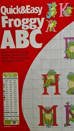 Kikkers alfabet + 0 t/m 9 borduurpatroon, Ophalen, Nieuw, Handborduren, Patroon