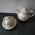 Clayre en eef van Cleef theepot +2 kop en schotels  lavendel, Ophalen of Verzenden
