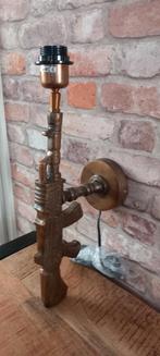 Grote Metalen:42cm Pistool Wandlamp♥️SALE VERKOOP♥️, 1446dt, Nieuw, Ophalen of Verzenden, Bram