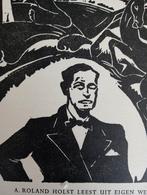 Hildo Krop Houtsnede prent 1949 Roland Holst, Verzenden