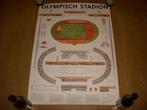 Poster/bouwplaat Olympisch stadion Amsterdam, Ophalen of Verzenden, Sport, A1 t/m A3, Rechthoekig Staand