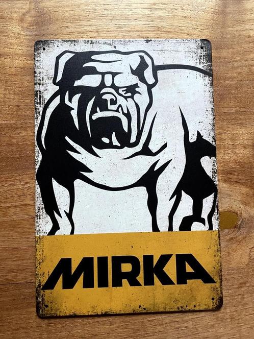 Mirka metalen reclamebord / wandbord (Old Look), Verzamelen, Merken en Reclamevoorwerpen, Nieuw, Reclamebord, Ophalen of Verzenden