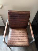 Lederen eetkamer stoelen 2x, Ophalen, Gebruikt, Twee, Bruin