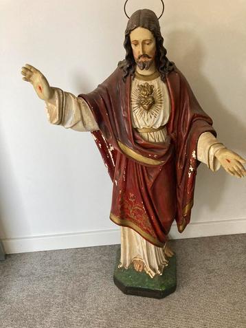 Groot Beeld Jezus 90 cm heilig hart ❤️ beschikbaar voor biedingen