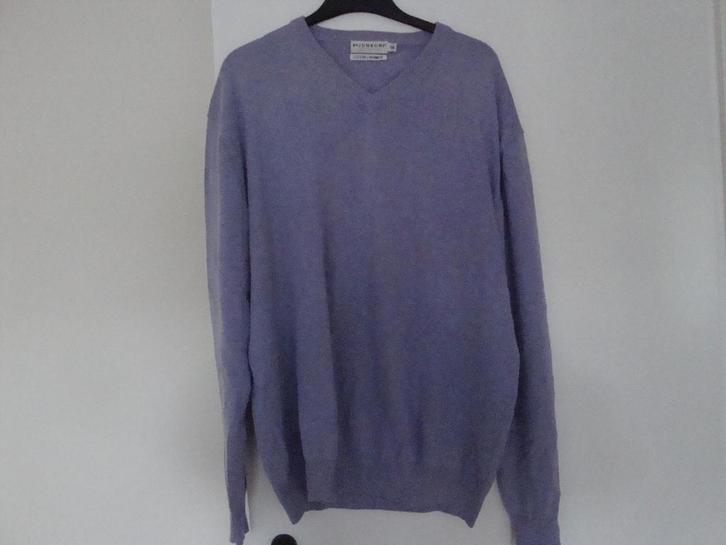 Licht lila katoen / cashmir BIJENKORF trui. Maat XXL., Kleding | Heren, Grote Maten, Zo goed als nieuw, Trui of Vest, Paars, Ophalen of Verzenden
