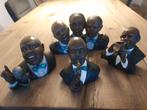 Jazz beeldjes set van 4, Verzamelen, Beelden en Beeldjes, Ophalen, Zo goed als nieuw