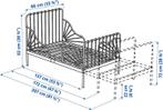IKEA Meegroeibed Zwart - Uitstekende Staat!, Verstelbaar, Eenpersoons, Zwart, Ophalen of Verzenden