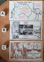 QSL 3x kaarten Australië kangaroe, Verzamelen, Ophalen of Verzenden