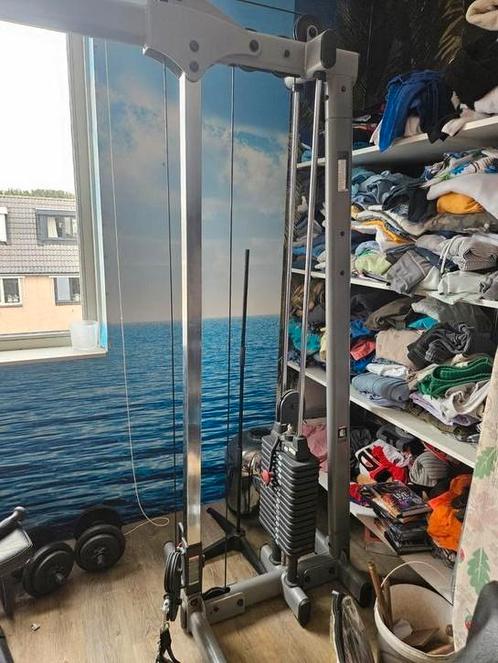 Body solid deluxe cable crossover GDCC250, Sport en Fitness, Fitnessapparatuur, Zo goed als nieuw, Krachtstation, Metaal, Ophalen