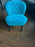 Turquoise Leenbakker stoel - z.g.a.n., Huis en Inrichting, Stoelen, Ophalen, Blauw, Zo goed als nieuw, Eén
