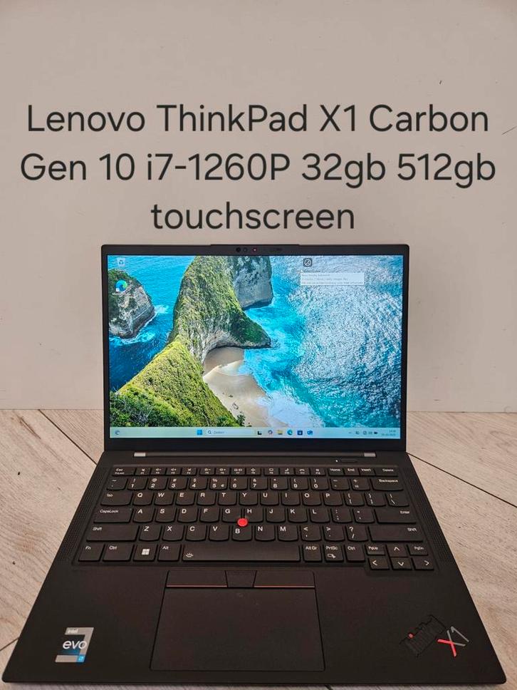 Zeer netjes: Lenovo ThinkPad X1 Carbon Gen 10 i7-1260P 32gb, Computers en Software, Windows Laptops, Zo goed als nieuw, 14 inch