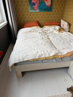 Auping Auronde 2-persoonsbed + matrassen 1.80 x 2.00, Ophalen, Wit, Tweepersoons, 180 cm