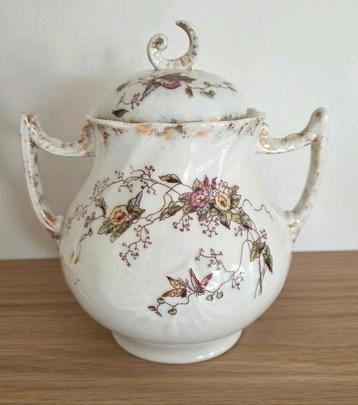 Franse grote kandijpot / suikerpot beschikbaar voor biedingen