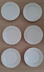 6 borden gouden rand, bavaria, Huis en Inrichting, Keuken | Servies, Ophalen of Verzenden, Zo goed als nieuw, Bord(en), Overige stijlen