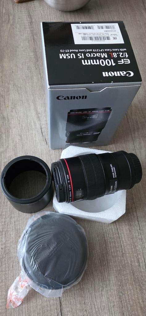 Canon EF 100mm f/2.8 Macro IS USM - Topstaat!, Audio, Tv en Foto, Fotografie | Lenzen en Objectieven, Zo goed als nieuw, Macrolens