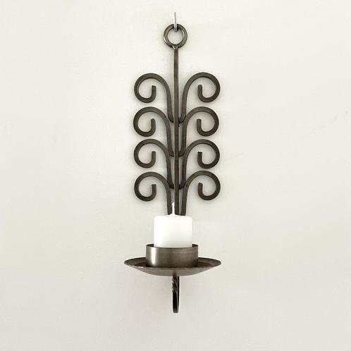 vintage wand KANDELAAR Zweeds design Mid Century Brutalist, Huis en Inrichting, Woonaccessoires | Kandelaars en Kaarsen, Gebruikt