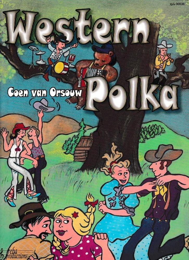 Western Polka Coen van Orsouw, Muziek en Instrumenten, Bladmuziek, Zo goed als nieuw, Artiest of Componist, Populair, Accordeon