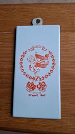 Herinneringstegel geboorte Willem Alexander., Ophalen of Verzenden, Zo goed als nieuw, Servies