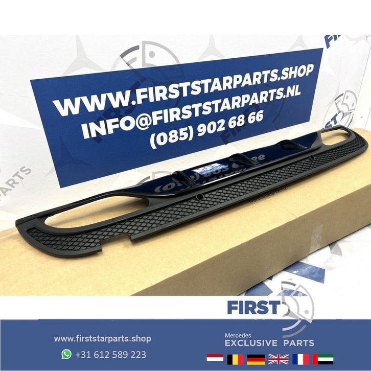 W205 PRE FACELIFT AMG DIFFUSER Mercedes C Klasse A2058857338, Auto-onderdelen, Overige Auto-onderdelen, Mercedes-Benz, Gebruikt