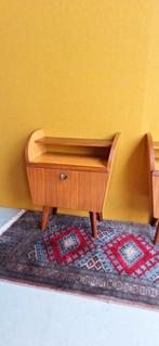 Retro Vintage Nachtkastjes Set, nightstand, kastjes, Gebruikt, Vintage, 45 tot 65 cm, Nvt