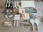 Wii met accessoires, Spelcomputers en Games, Spelcomputers | Nintendo Wii, Ophalen, Zo goed als nieuw, Met 2 controllers, Met games